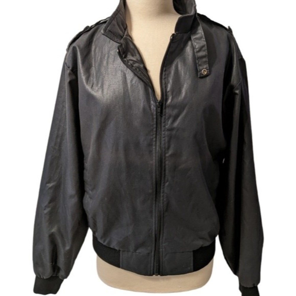 Four Seasons Men's Vintage Members Only Black Jacket Size Large